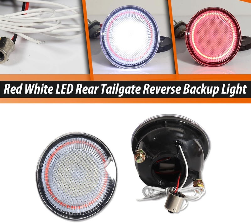 ADIIL Rear Tailgate Reverse Backup Light Red White LED Rear Bumper Lights For 1998-2005 VW Beetle - Image 3